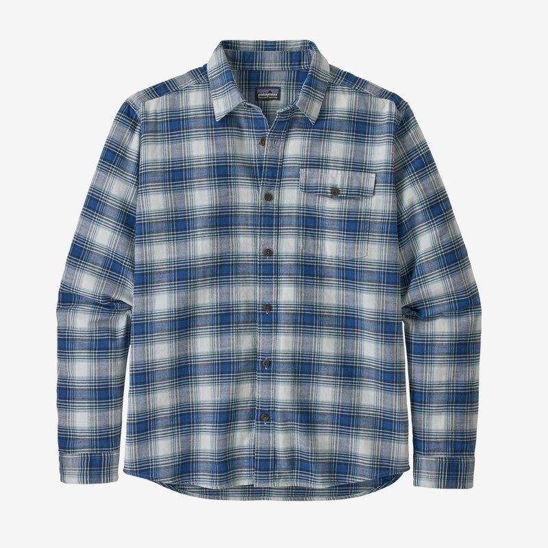Patagonia M's L/S L/W Fjord Flannel Shirt - Grange: Superior Blue - XXL