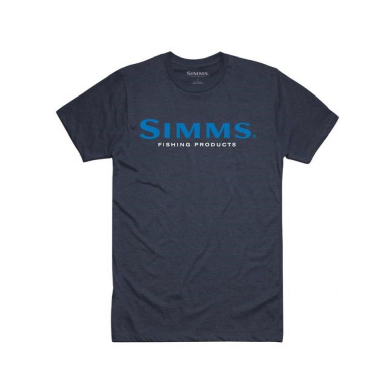 Simms M's Logo T-Shirt - Storm Heather - XXL