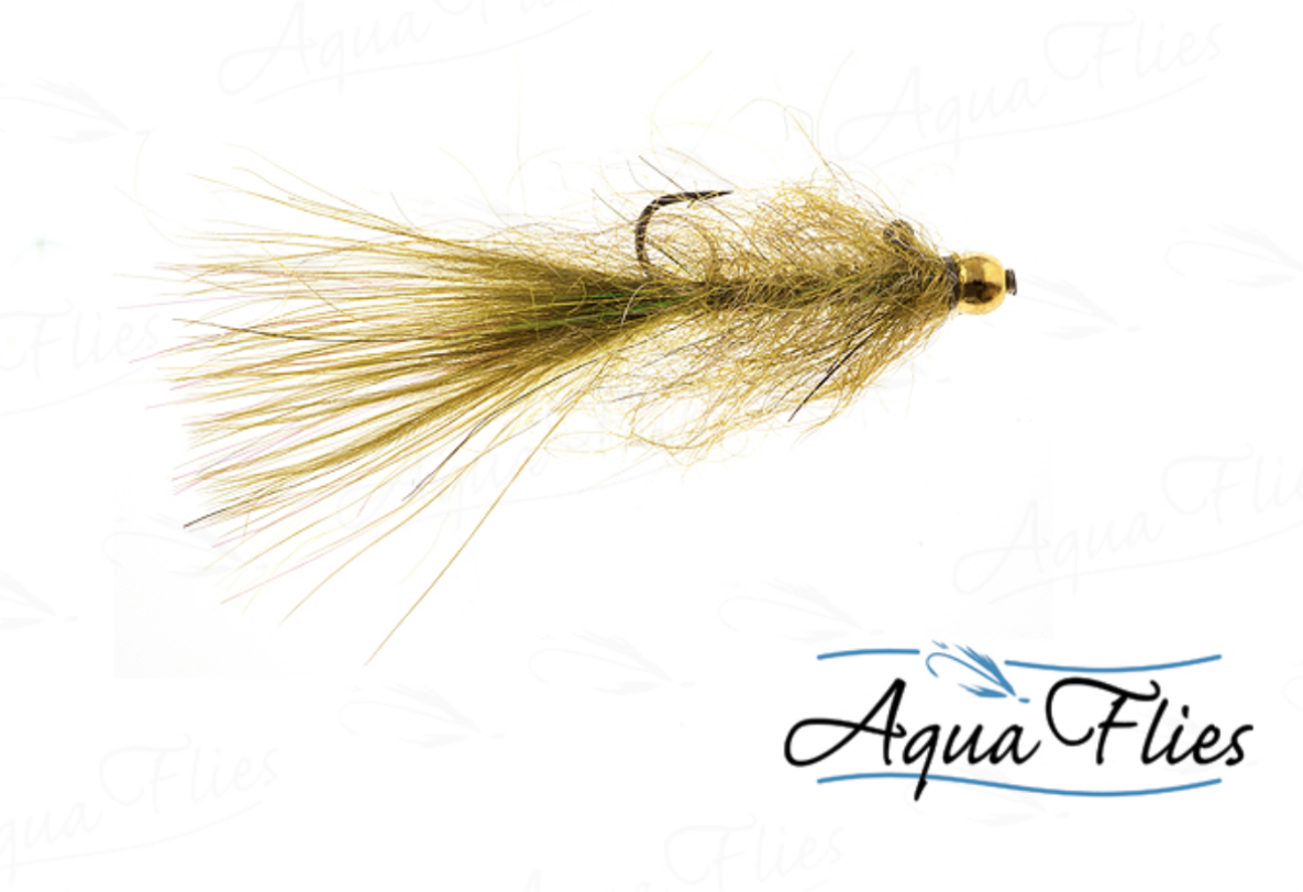 Aqua Flies Balanced Leech - Olive - Size 14
