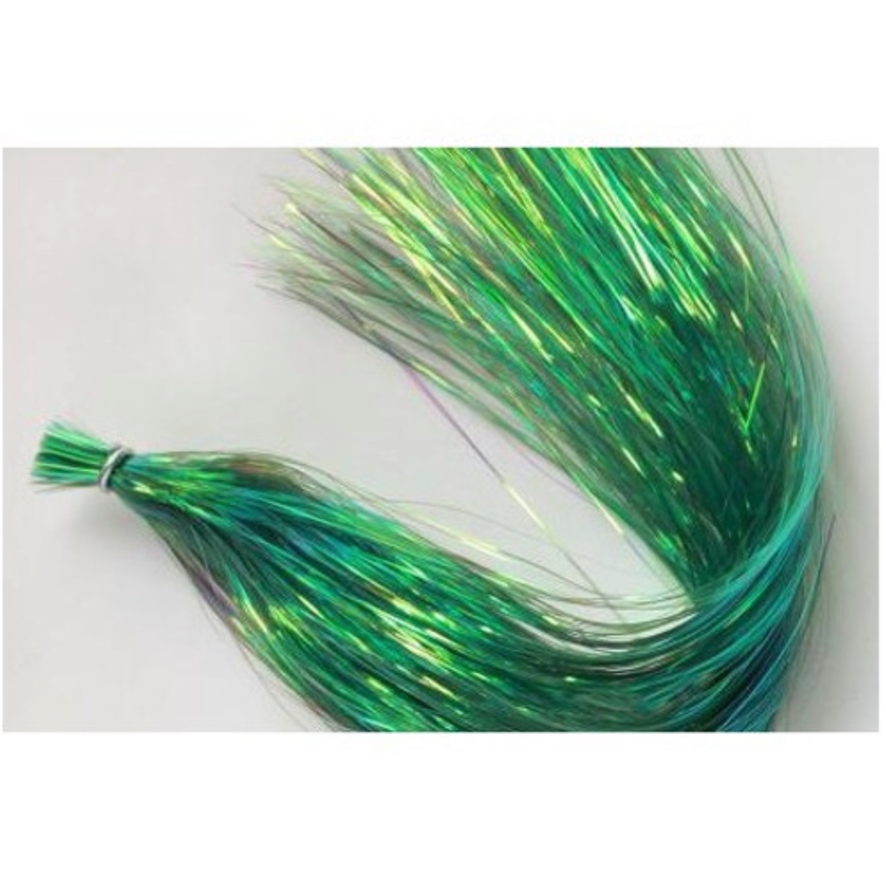 Hedron Flashabou Dyed Over Pearl - Peacock