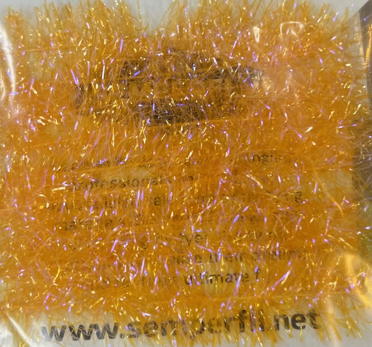 Semperfli 15mm Plush Chenille - Fl. Orange Sunburst