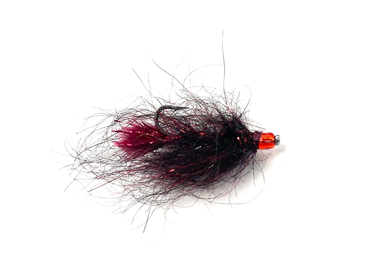 Black's Flies Red Bead Balanced Leech - Blood Red #12