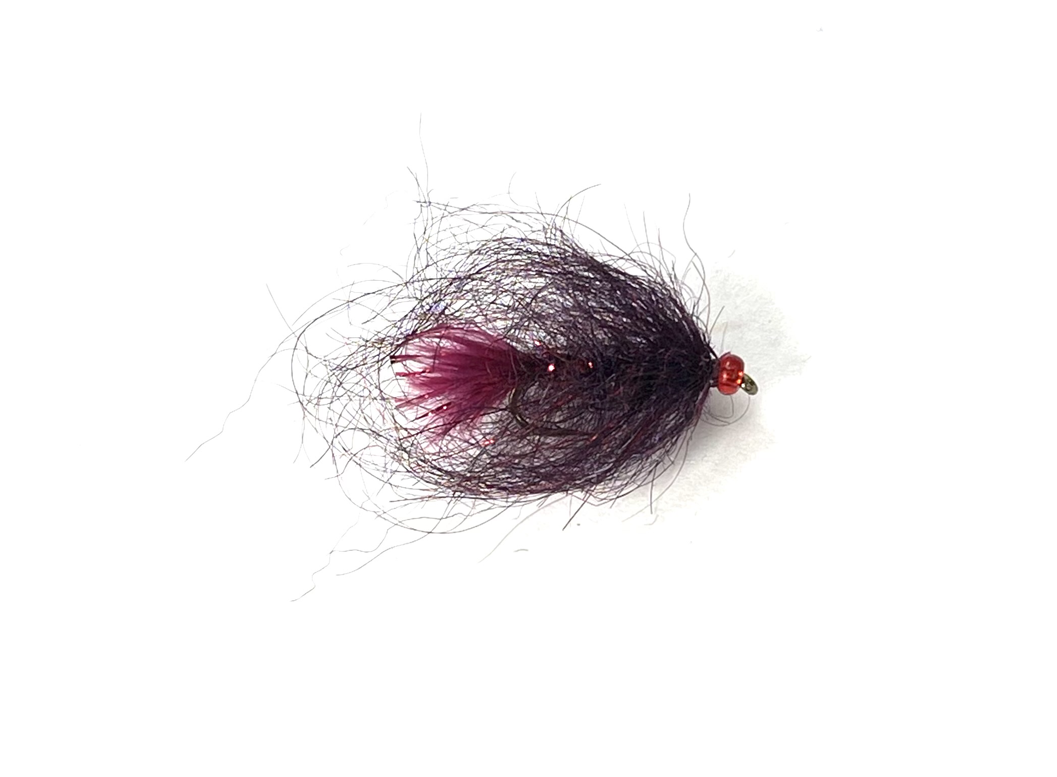 Black's Flies Red Bead Powder Leech - Maroon - Size 14