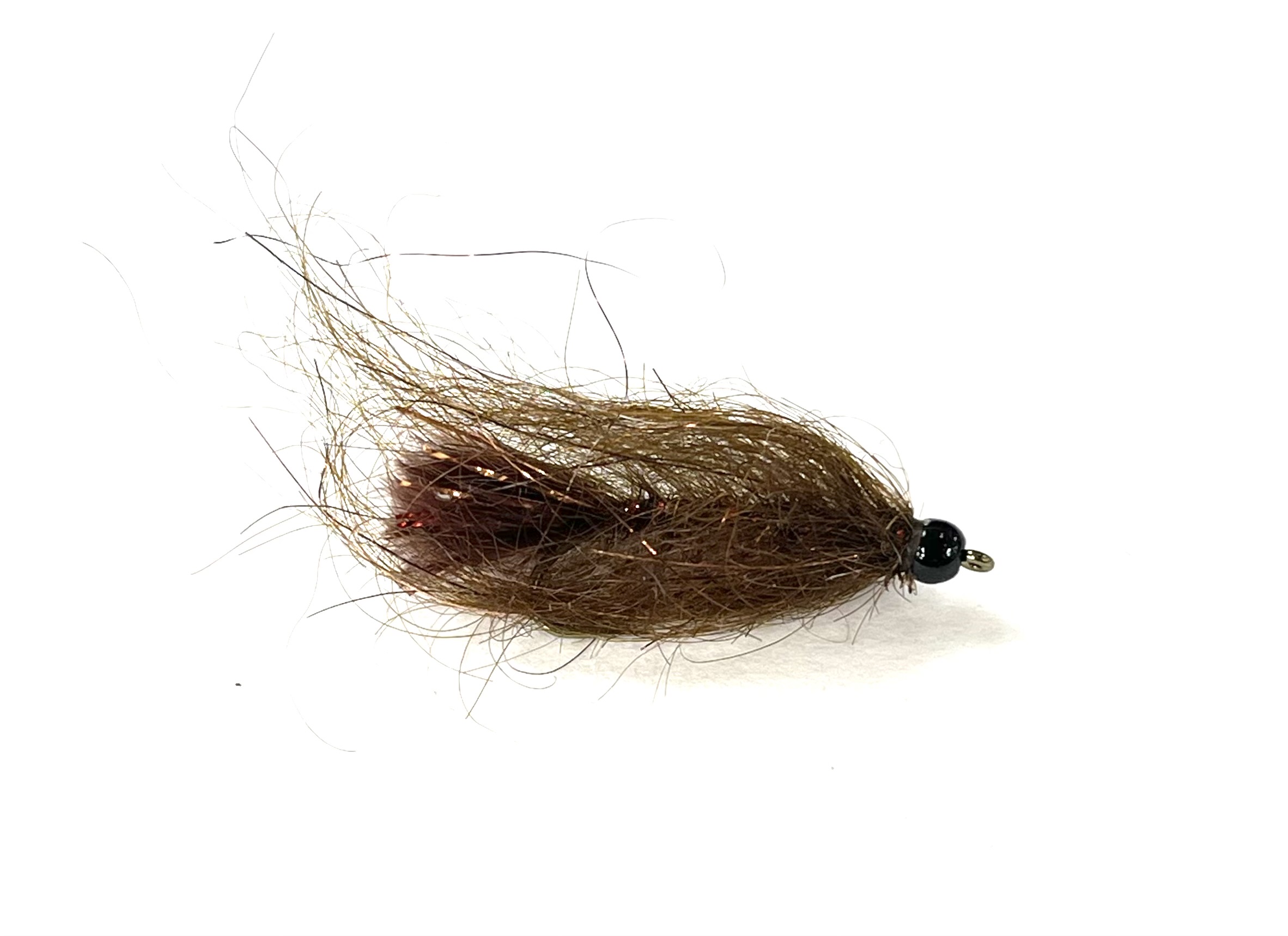 Black's Flies Black Bead Mini Leech - Brown - Size 10