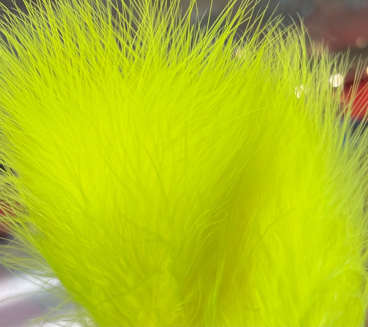 Fish Hunter Spey Marabou - Fl. Yellow (UV)