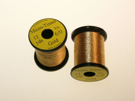 UNI Micro-Tinsel - 6/0 - Gold