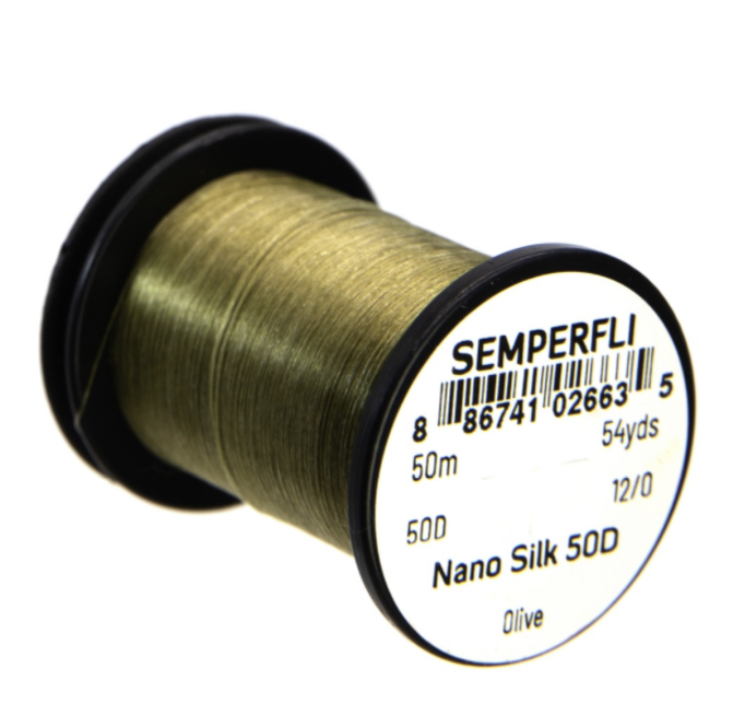 Semperfli Nano Silk - 50m - 12/0 - 50D - Olive