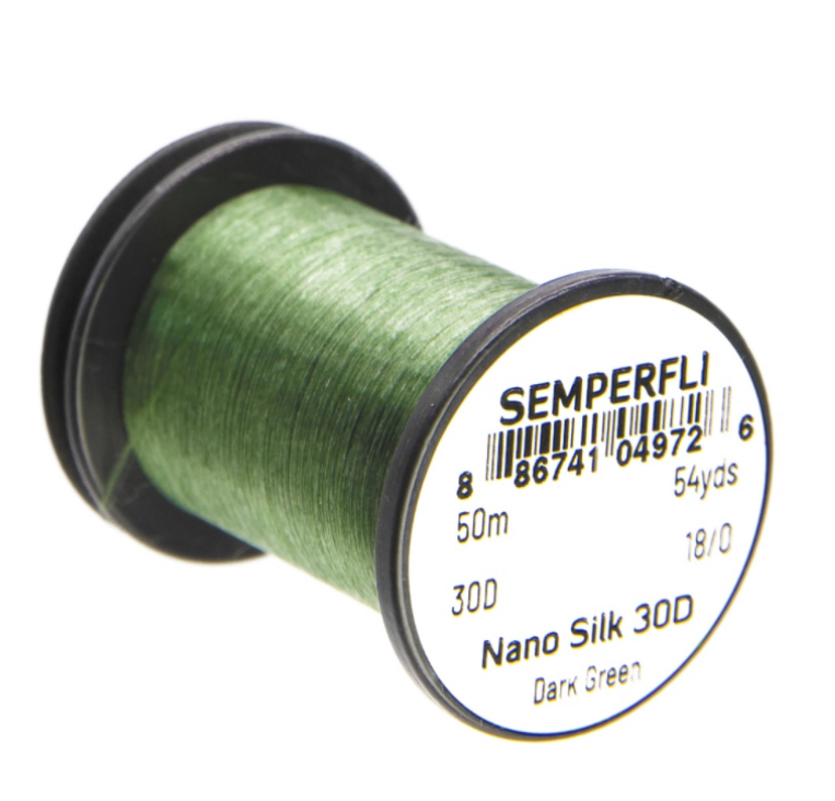 Semperfli Nano Silk - 50m - 18/0 - 30D - Dark Green