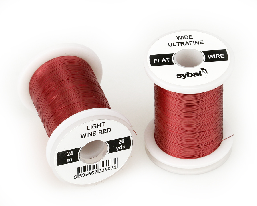 Sybai Flat Wire - Wide Ultrafine - Light Wine Red