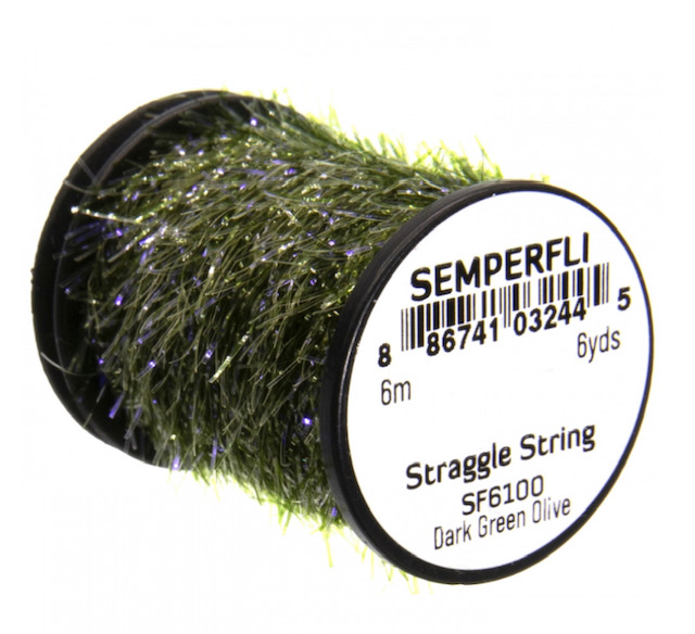 Semperfli Straggle String Micro Chenille - Dark Green Olive