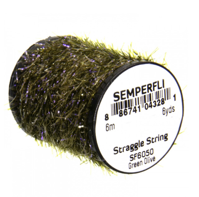 Semperfli Straggle String Micro Chenille - Green Olive