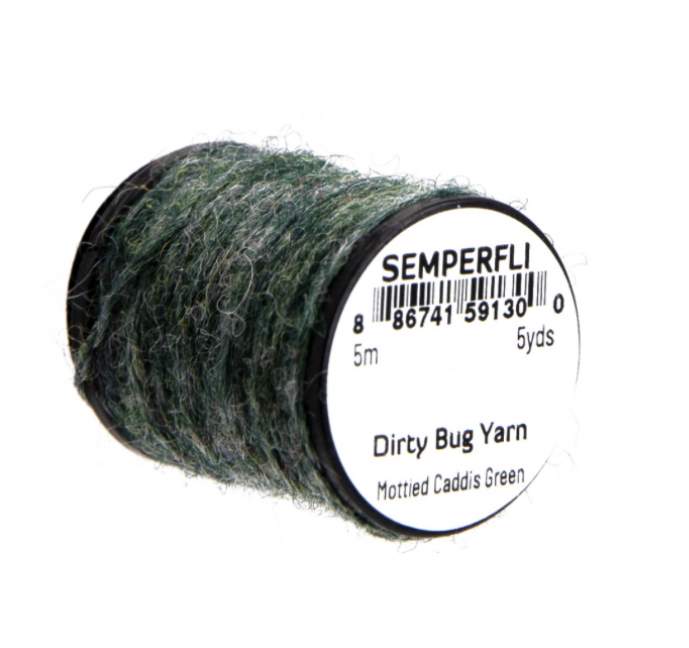 Semperfli Dirty Bug Yarn - Mottled Caddis Green