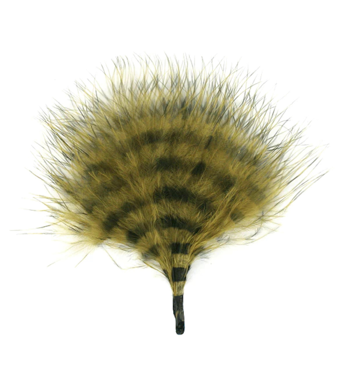 MFC Barred Marabou Blood Quill - Olive/Black