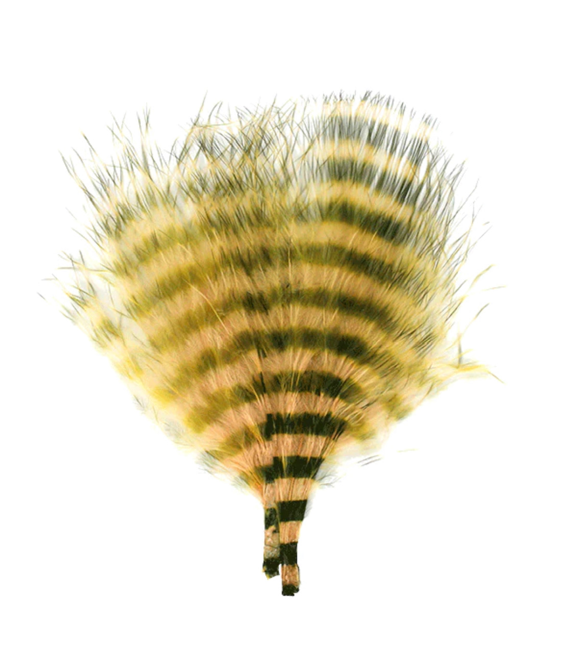 MFC Barred Marabou Blood Quill - Tan/Olive