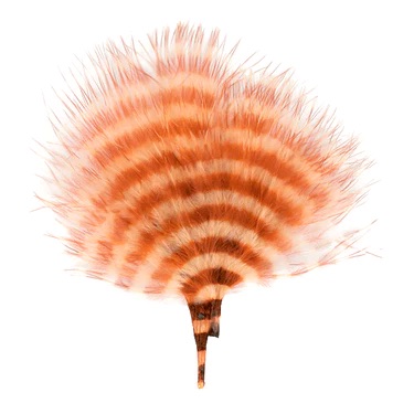 MFC Barred Marabou Blood Quill - Tan/Rust