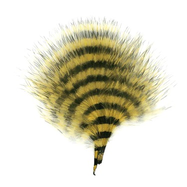 MFC Barred Marabou Blood Quill - Yellow/Black