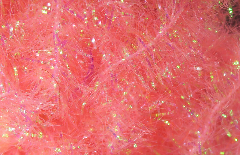 Hareline Krystal Flash Chenille - Large - Shrimp Pink