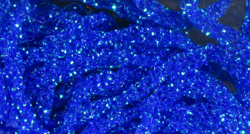 Hareline Pearl Diamond Braid - Blue