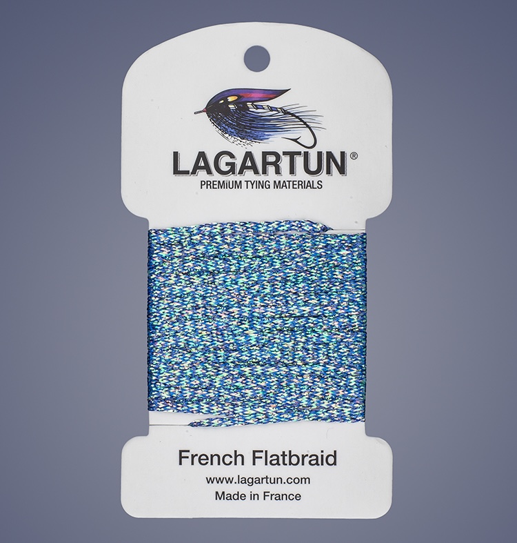 Lagartun Flat Braid - Varigated Blue