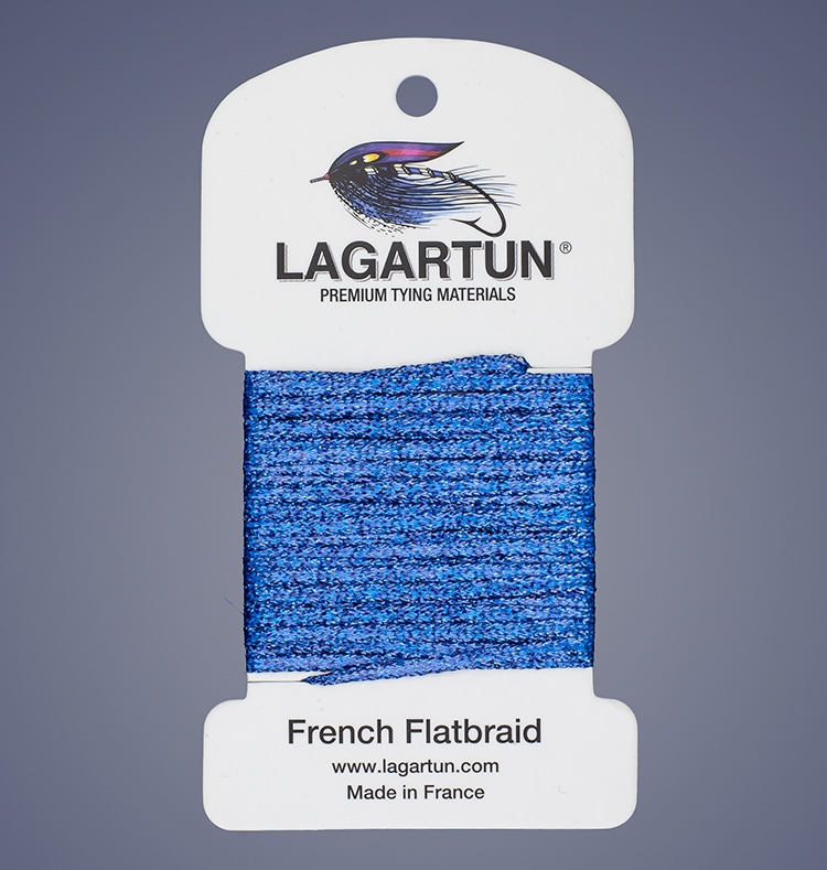 Lagartun Flat Braid - Blue Holo
