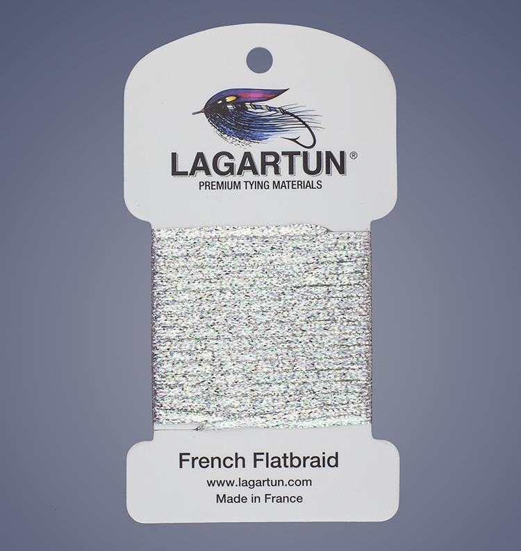 Lagartun Flat Braid - Varigated Silver