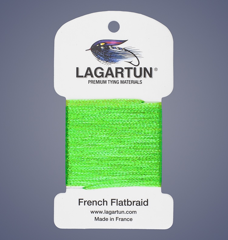 Lagartun Flat Braid - Fluor Chartreuse