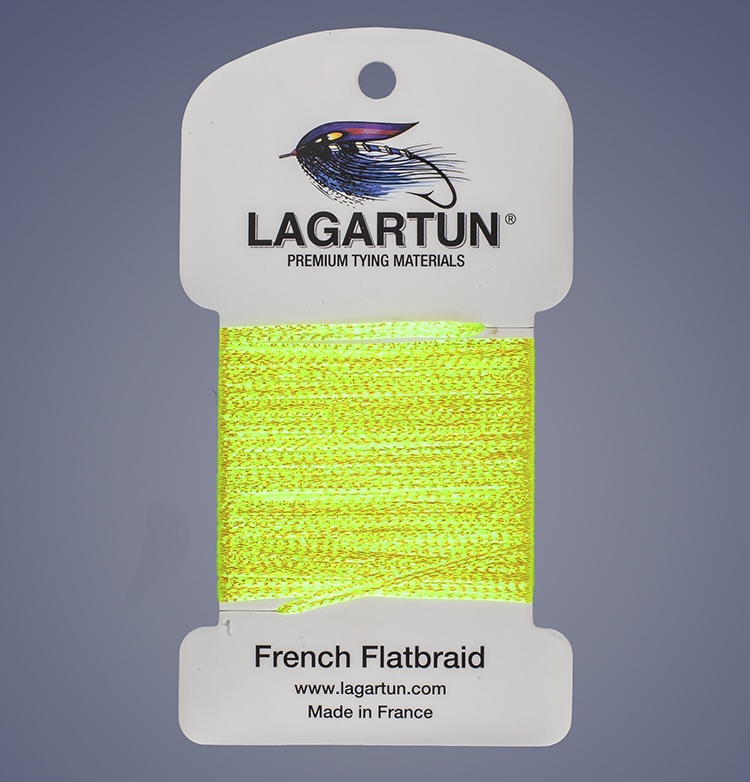 Lagartun Flat Braid - Fluor Yellow