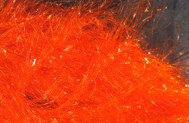 Hareline Dubbin Ice Chenille Medium Fiery Orange
