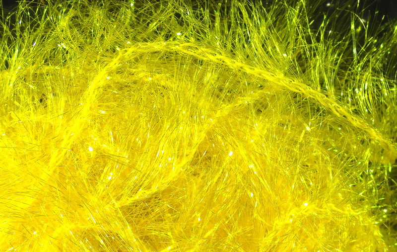 Hareline Dubbin Krystal Hackle Medium Yellow