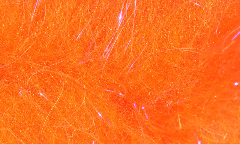 Hareline Dubbin Senyo's Laser Dub, Fl Hot Orange