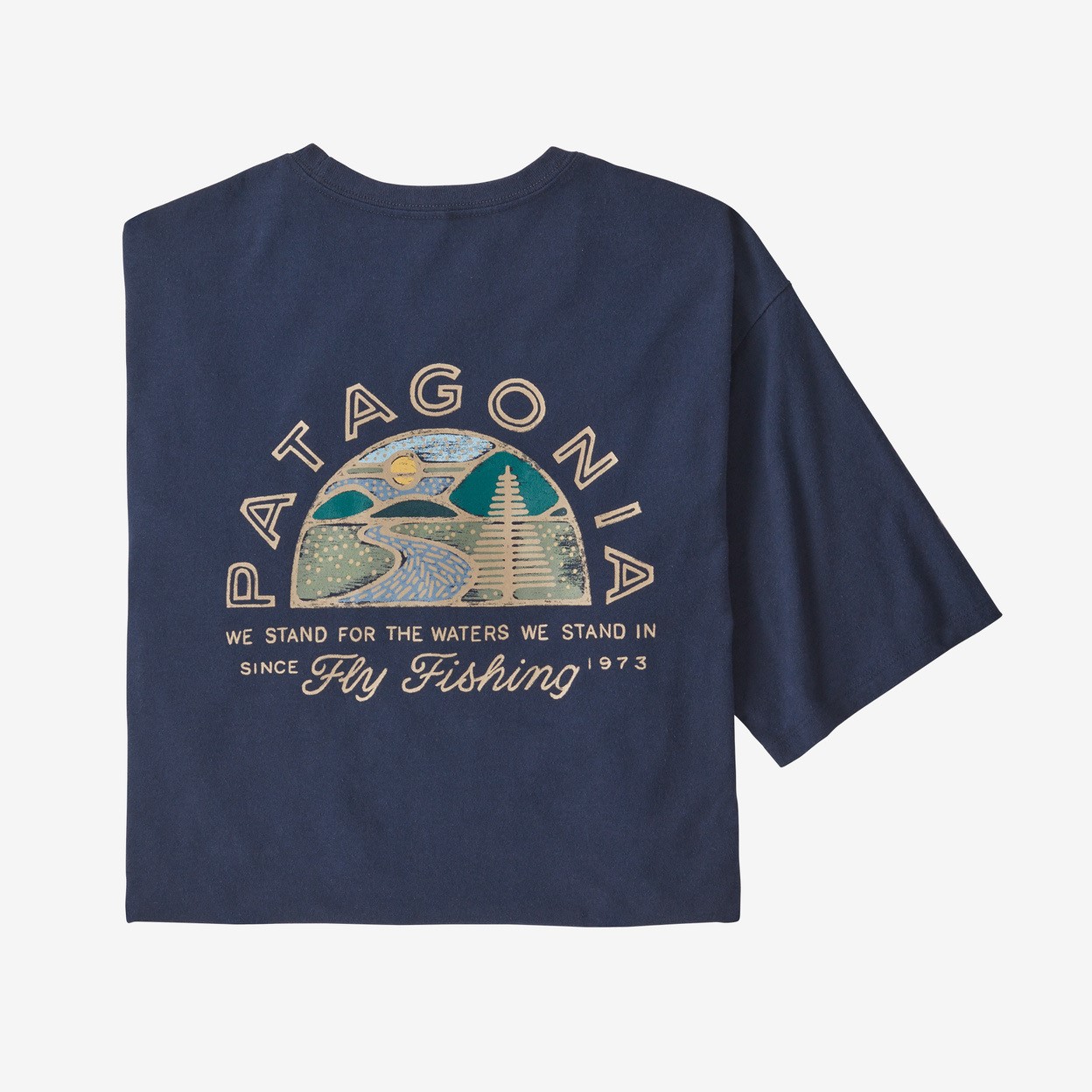 Patagonia M's Hatch Hour Responsibili-Tee - New Navy - Small