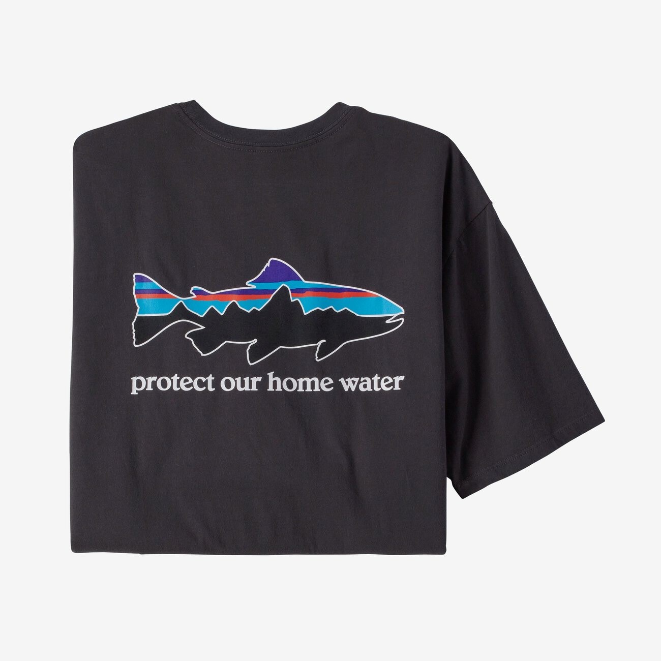 Patagonia M's Home Water Trout Organic T-Shirt - Ink Black - Medium
