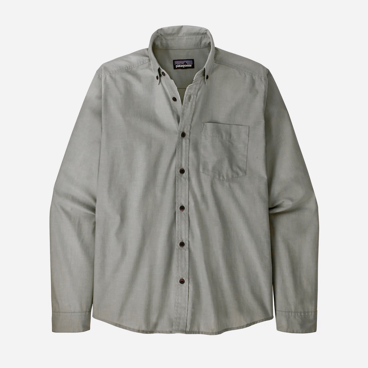 Patagonia M's Long-Sleeved Daily Shirt - Chambray: Basin Green - XL