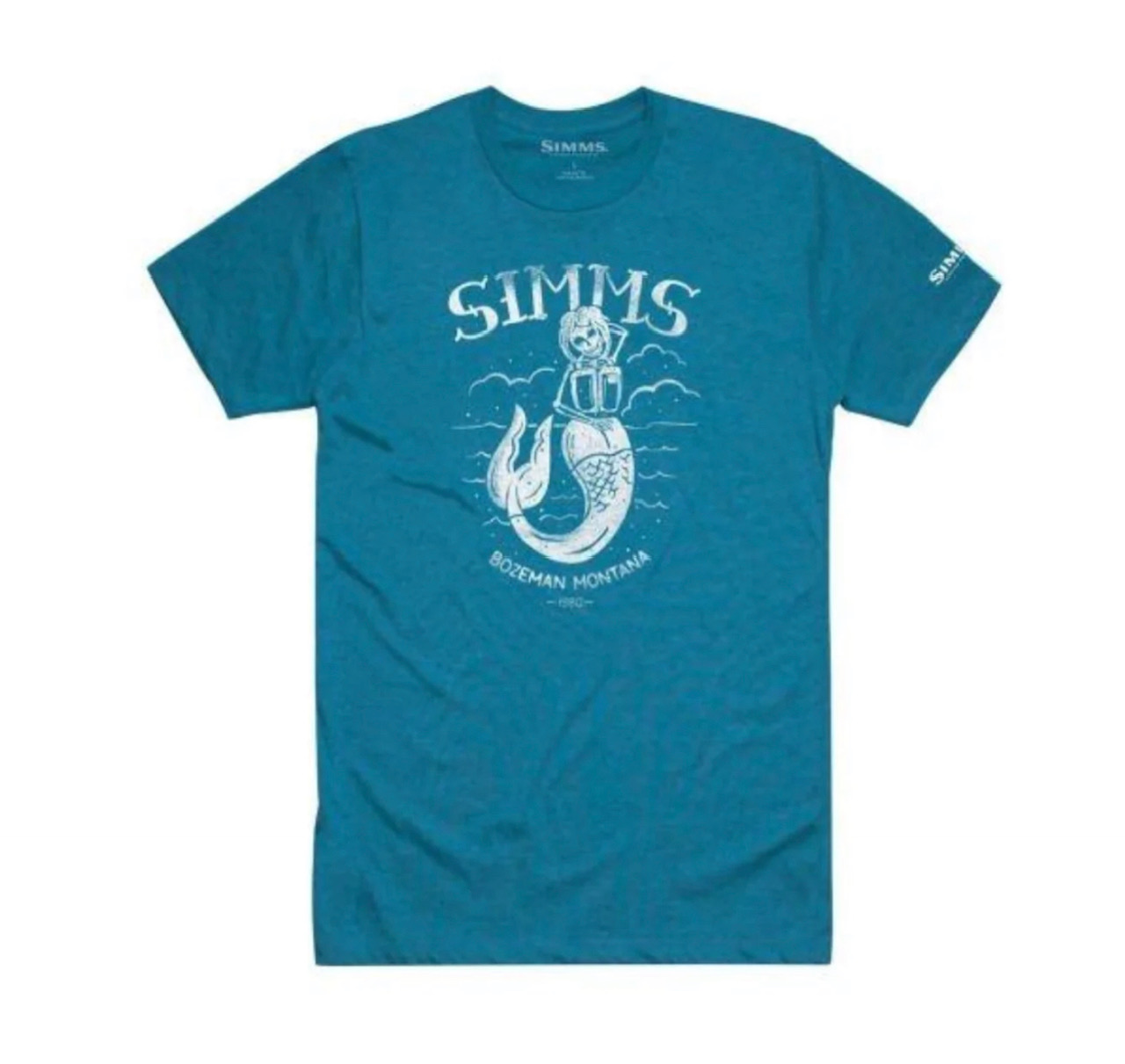 Simms M's Mermaid T-Shirt - Creek Heather - XXL