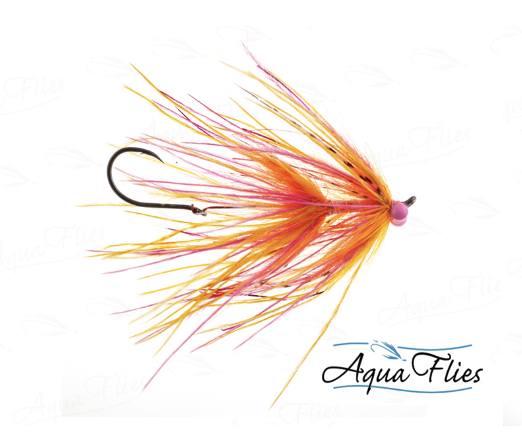Aqua Flies Stu's Mini-Intruder - Hot Pink/Orange
