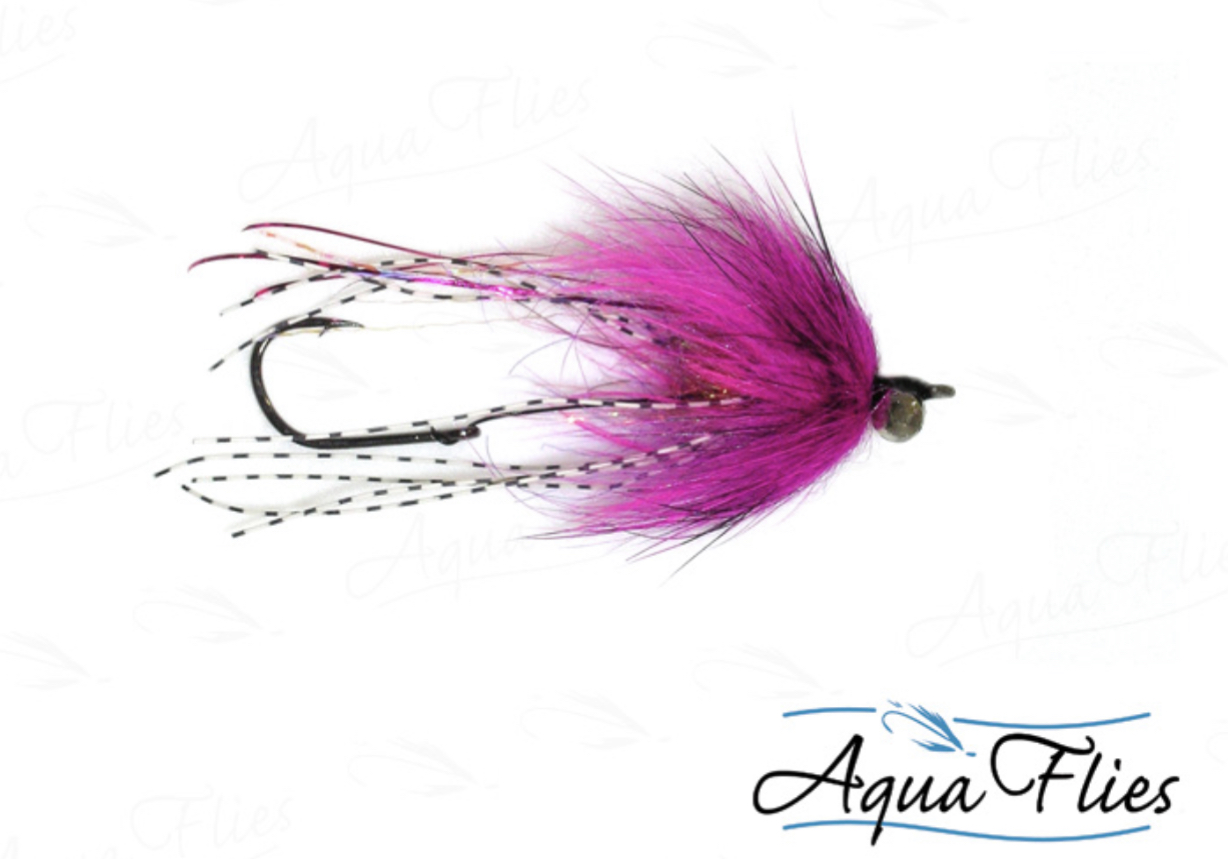 Aqua Flies Brett's Klamath Intruder - Pink/Pink #4