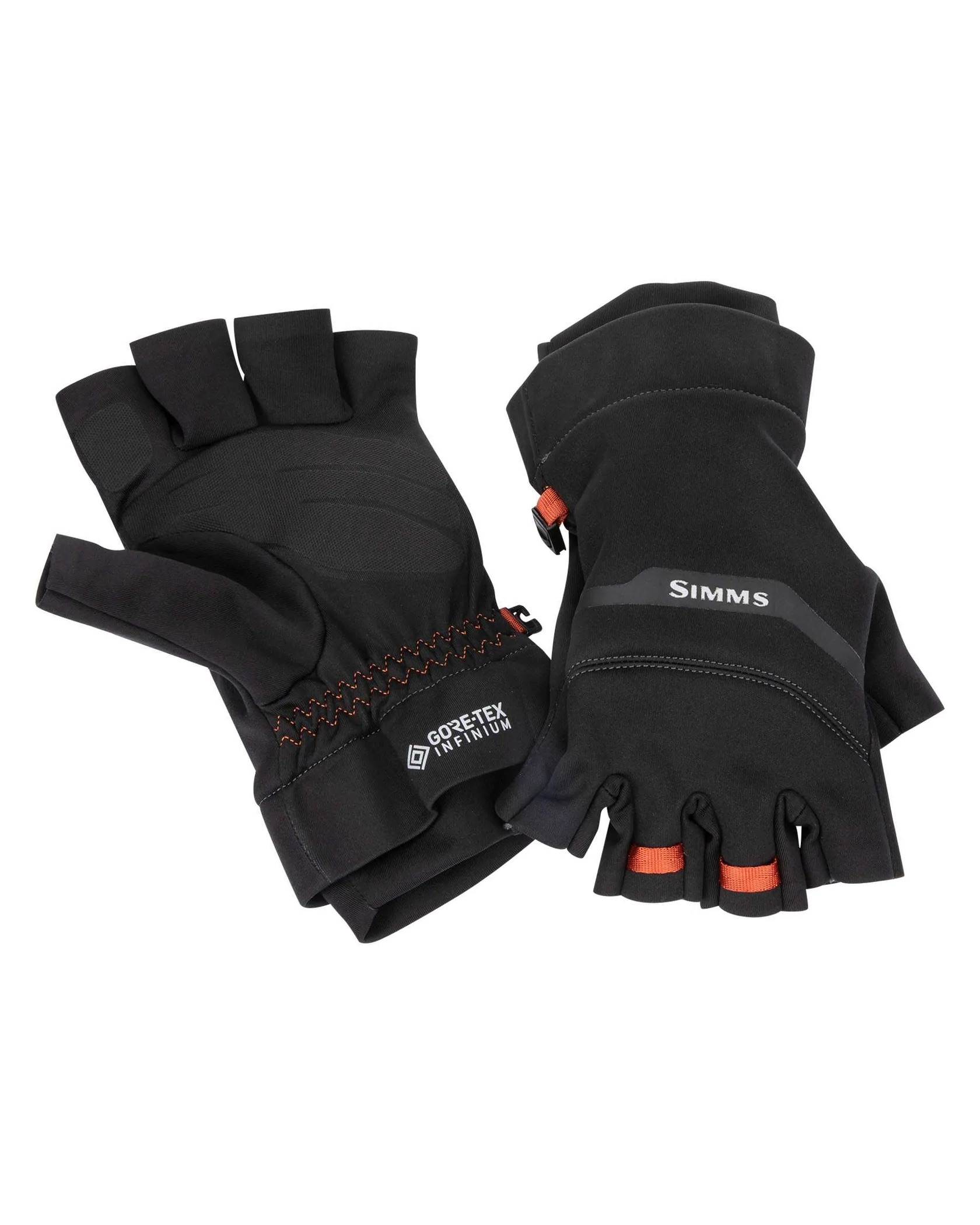 Simms GORE-TEX Infinium Half-Finger Glove - Black - Medium