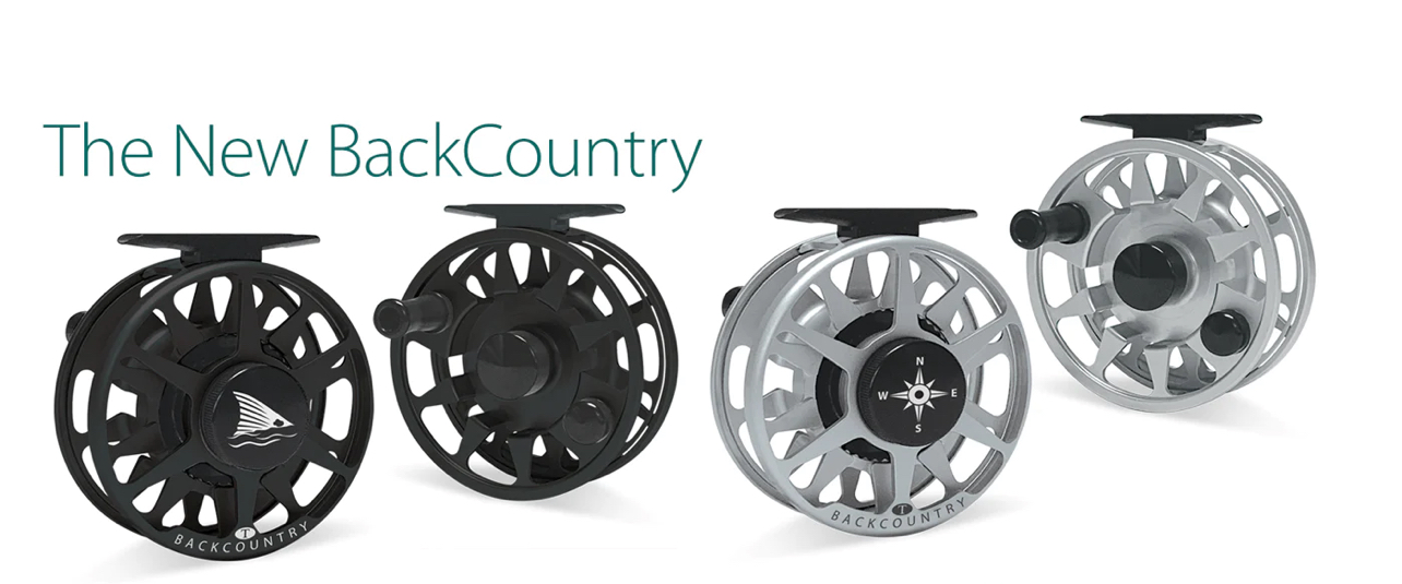 Tibor BackCountry Fly Reel - Frost Silver w/ Anker Drag Knob Engraving