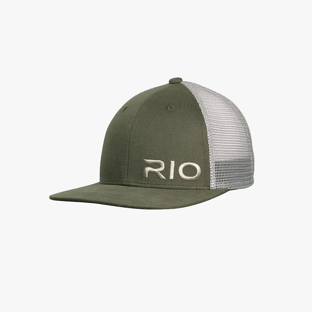 Rio Embroidered Logo Mesh Back - Slate Green