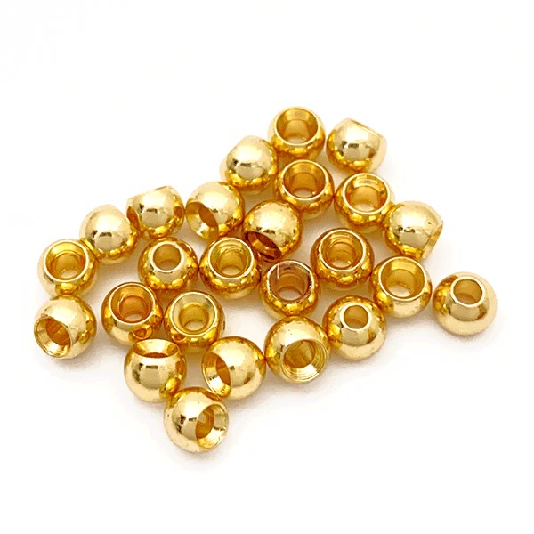 M&Y Brass Beads - Gold - 3/16