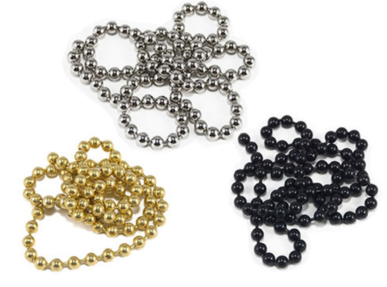 Bead Chain Eyes - Gold - Small