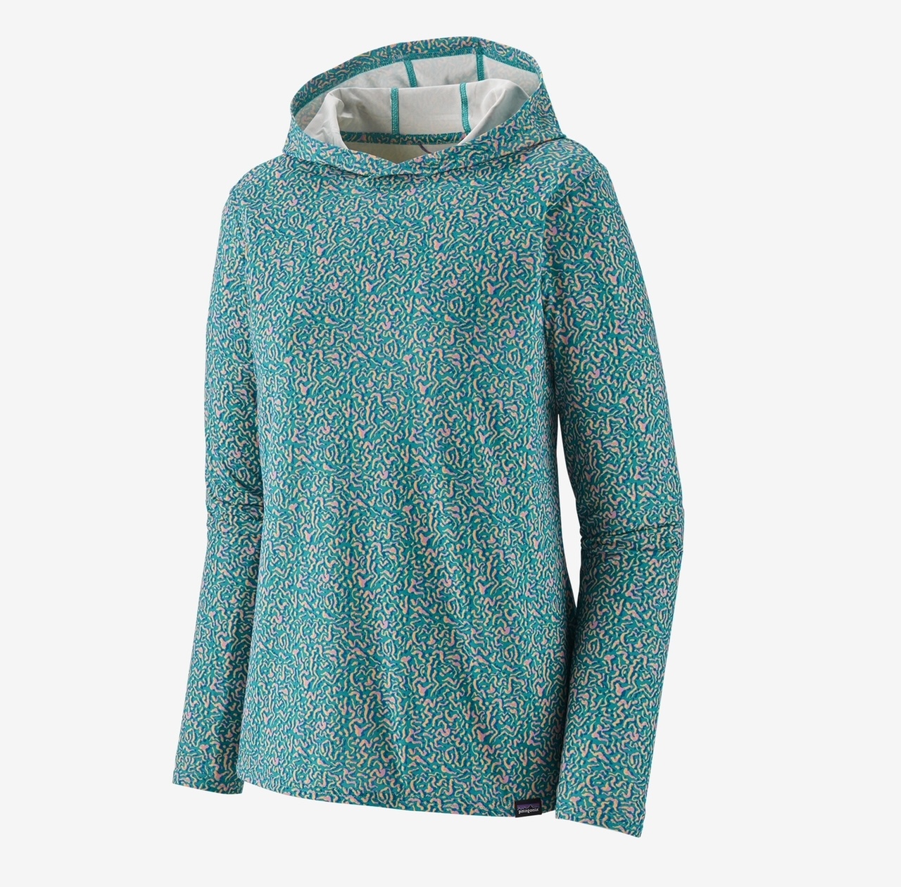 Patagonia W's Capilene Cool Daily Hoody - Sea Texture: Subtidal Blue - Small
