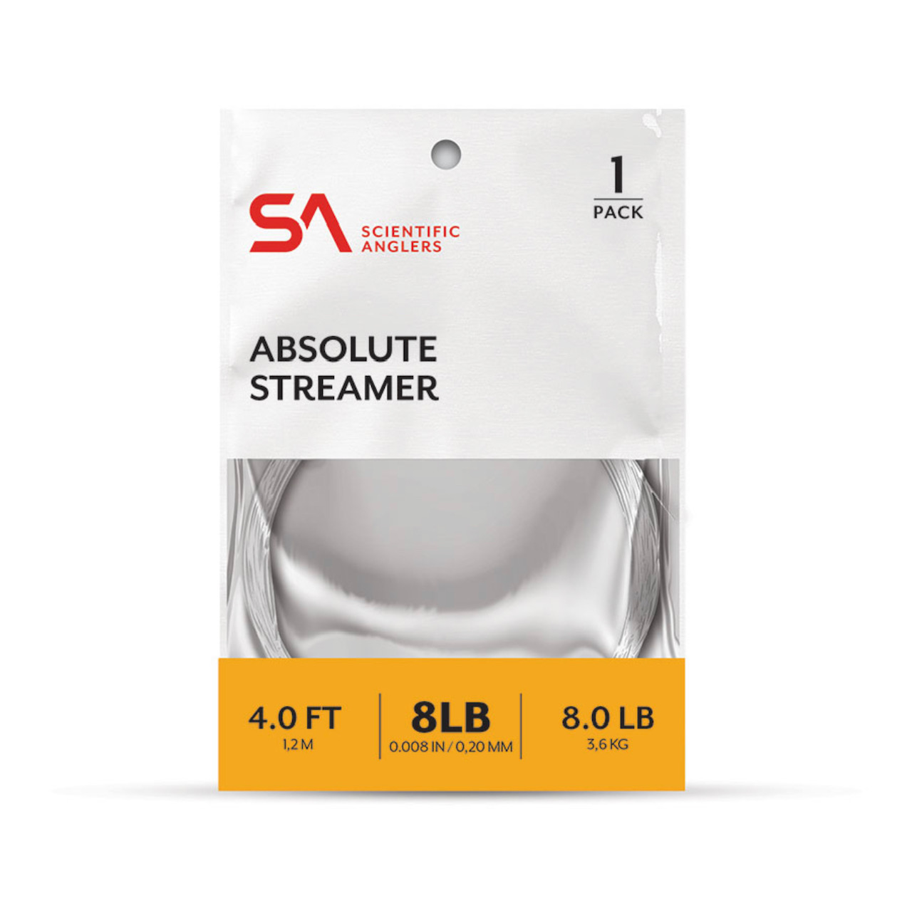 Scientific Anglers Absolute Streamer Leader - 4ft - 8lb