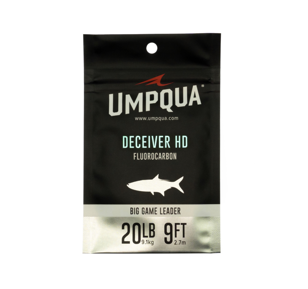 Umpqua Deceiver HD Fluorocarbon Big Game Leader - 9' - 16lb