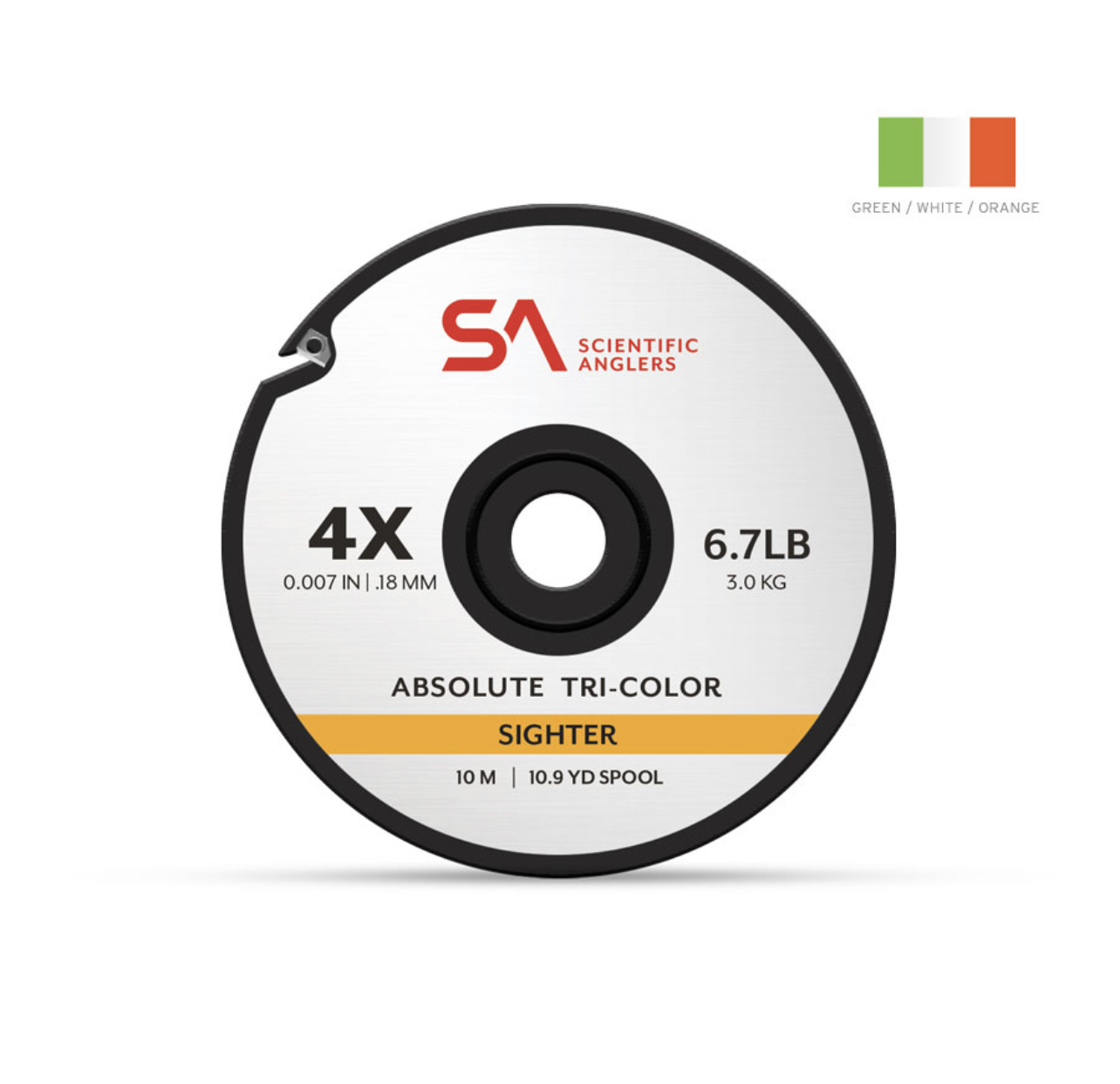 Scientific Anglers Absolute Tri-Color Sighter Tippet - 10m - 0X - 11lb