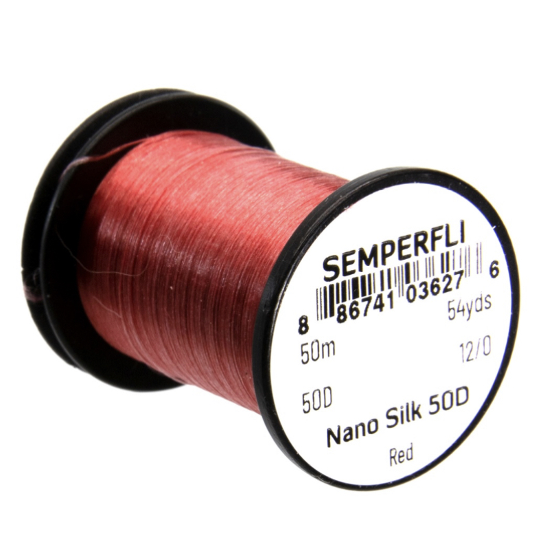 Semperfli Nano Silk - 50m - 12/0 - 50D - Red