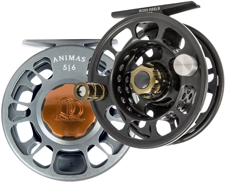 Animas Stealth Black With Moss Hardware 7 - 8 Weight Fly Reel